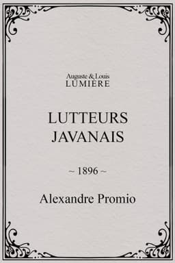 Lutteurs javanais