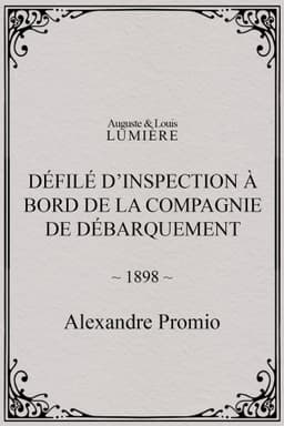 Défilé d’inspection à bord de la compagnie de débarquement