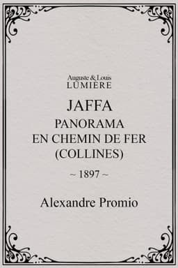 Jaffa : panorama en chemin de fer (collines)