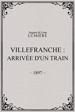 Villefranche : arrivée d'un train
