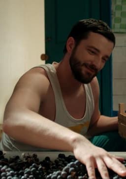 Anna & Vano. Bathroom & Wine