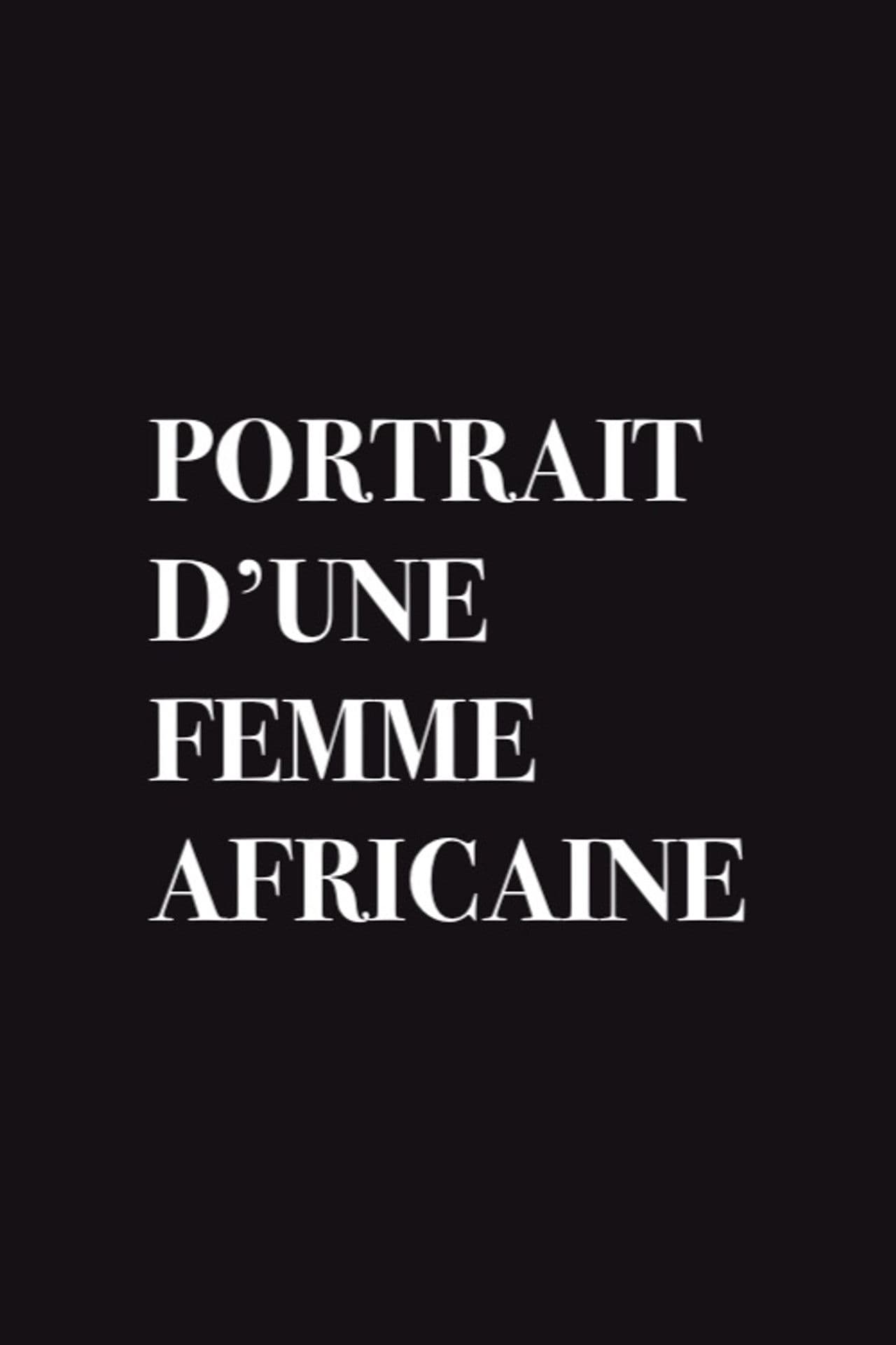 Portrait of an African Woman