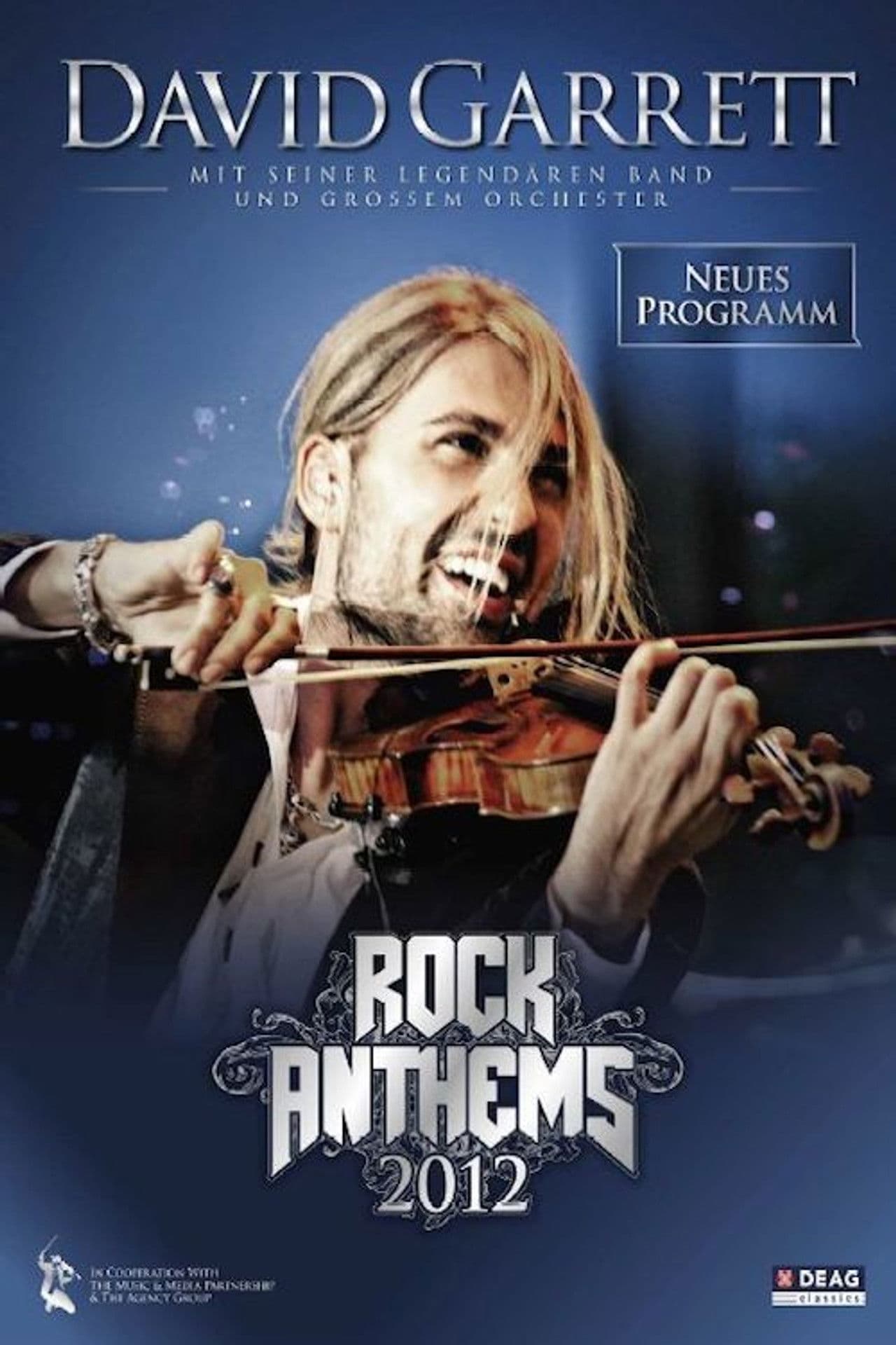 David Garrett - Rock Symphonies - Tourposter - Hannover 2012