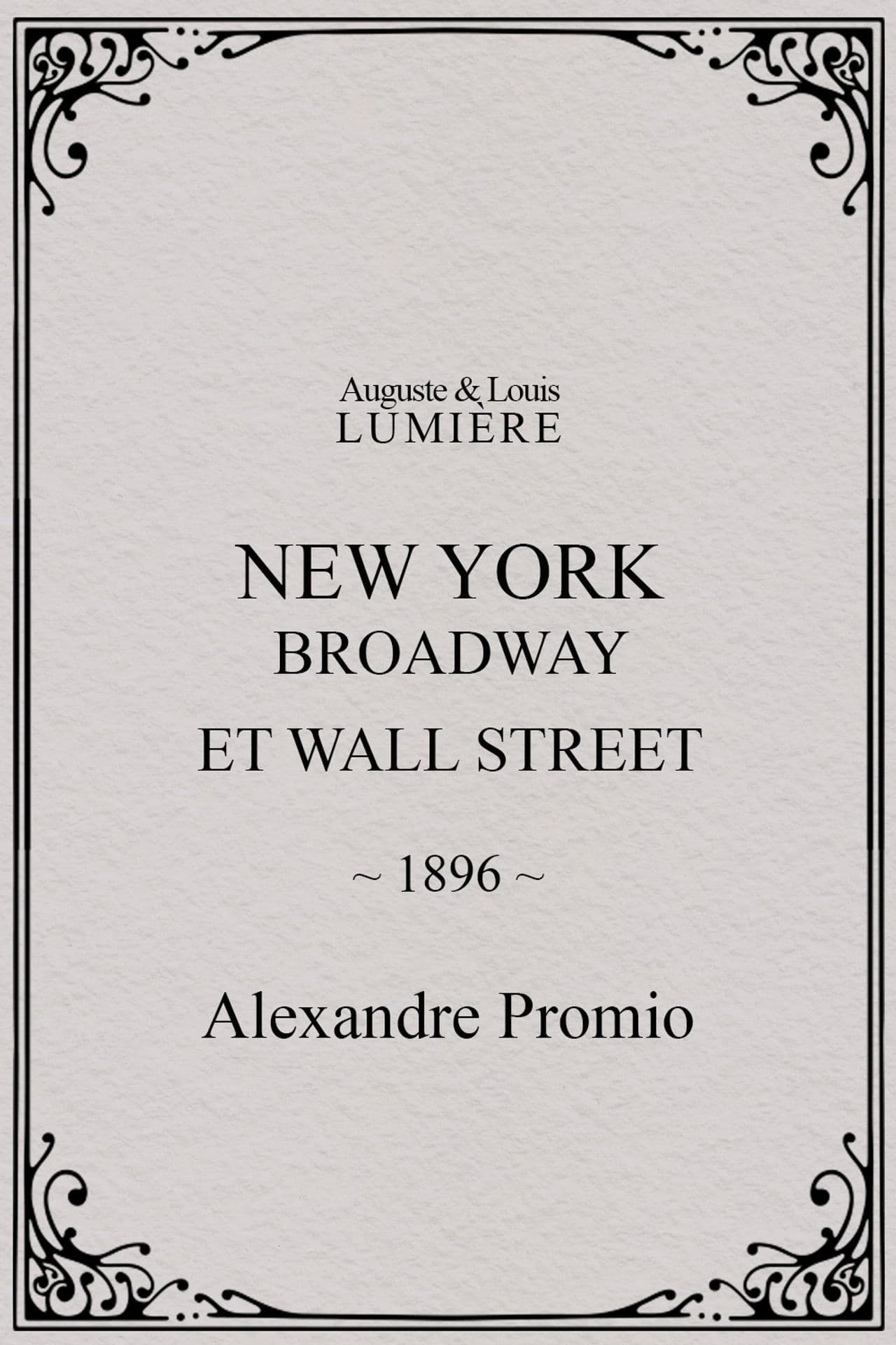 New York, Broadway and Wall Street