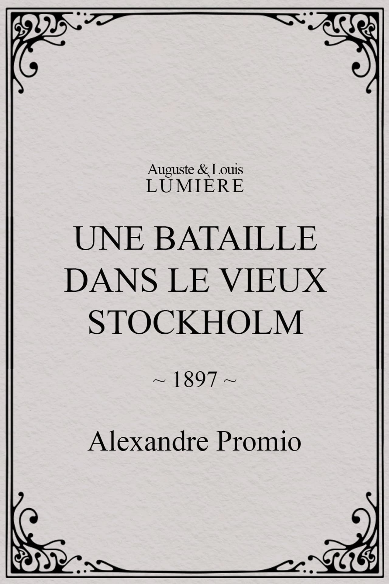 Une bataille dans le vieux Stockholm