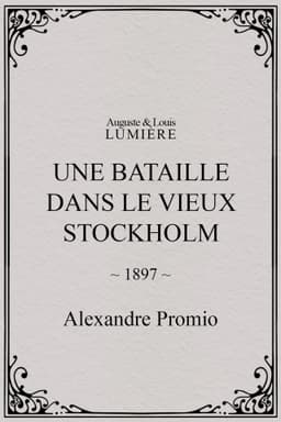 Une bataille dans le vieux Stockholm