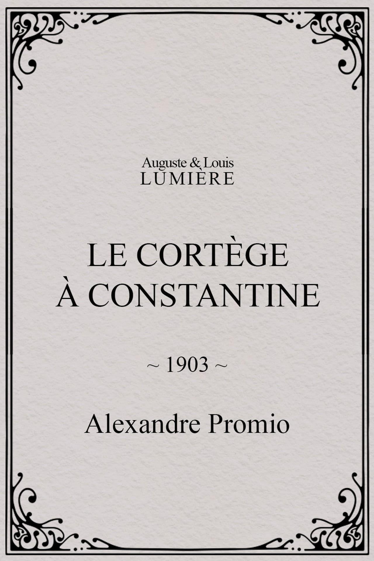 Le cortège à Constantine