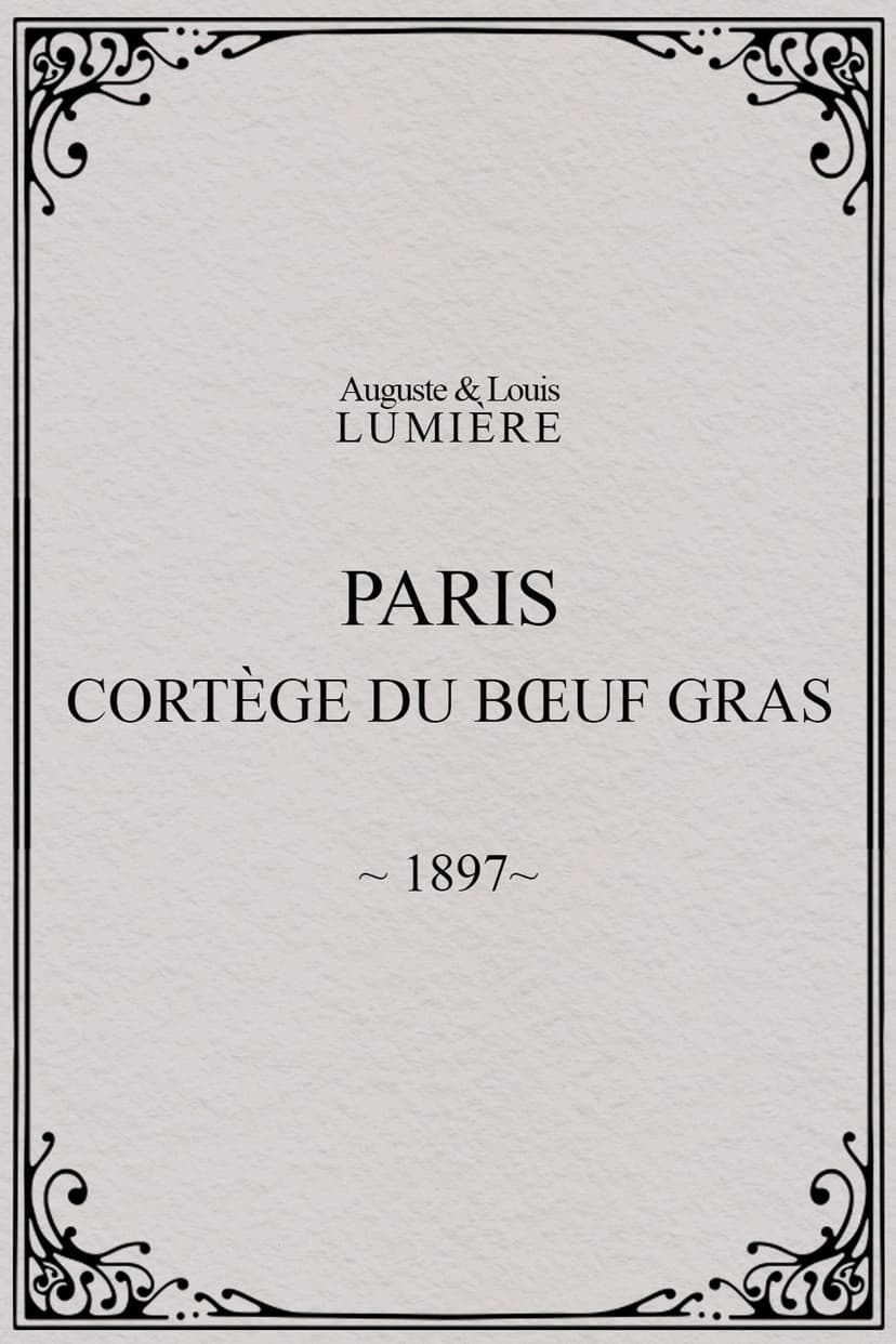Paris, cortège du bœuf gras (char du prince du carnaval)