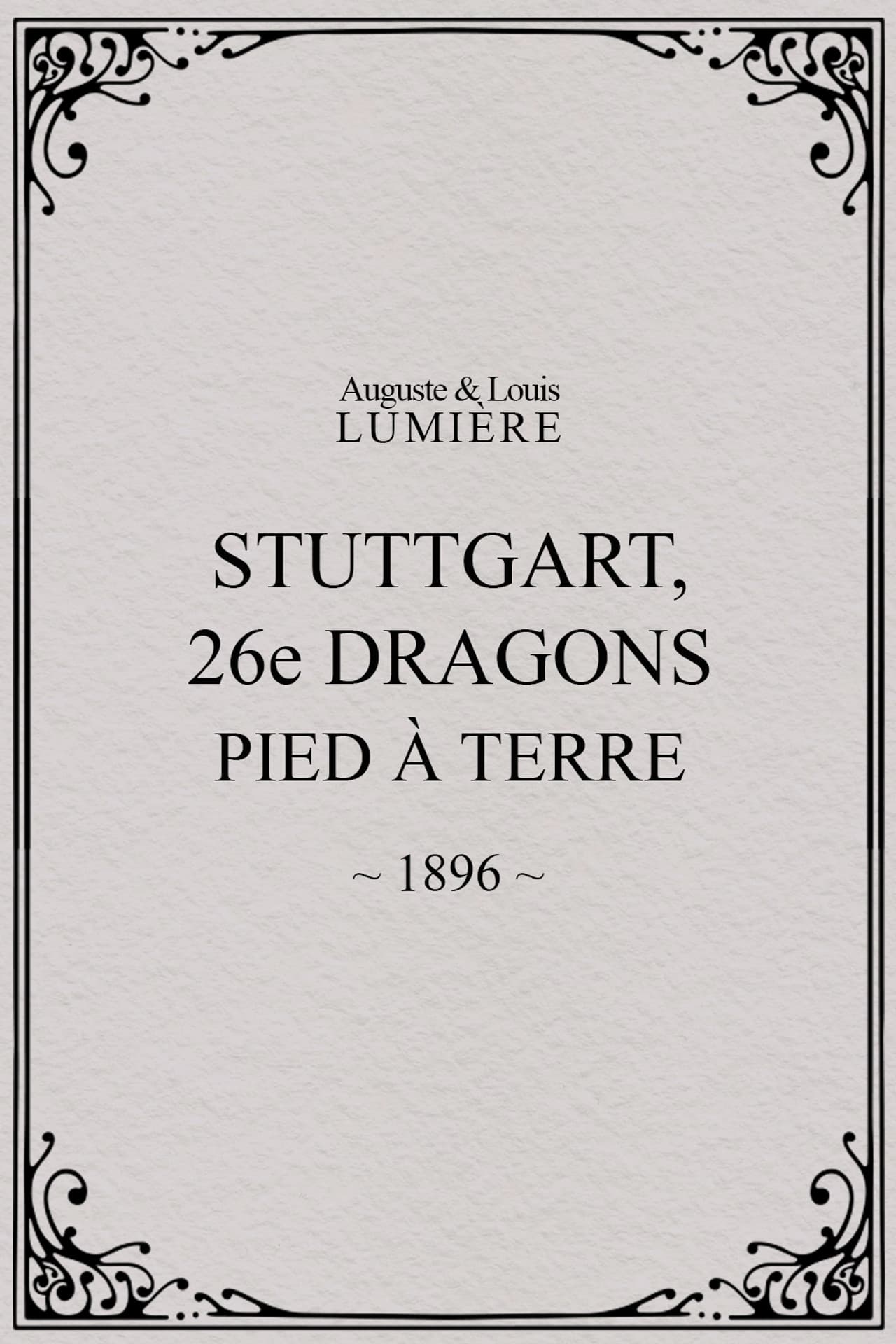 Stuttgart : 26ème dragons. Pied à terre