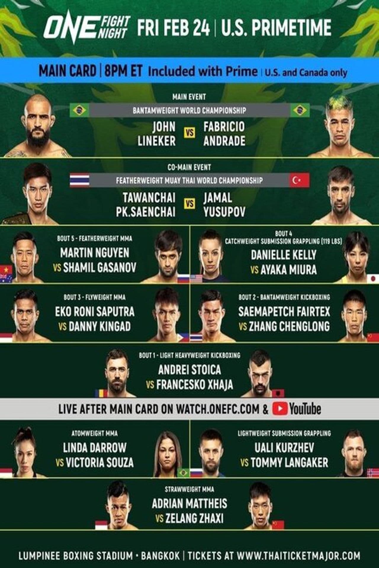 ONE Fight Night 7: Lineker vs. Andrade II