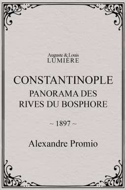 Constantinople, panorama des rives du Bosphore