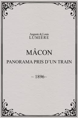 Mâcon : panorama pris d’un train