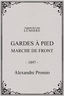 Gardes à pied : marche de front