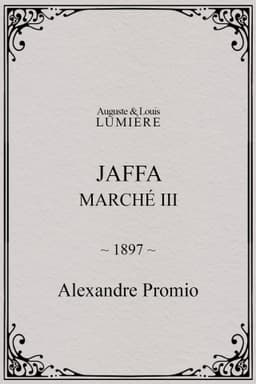 Jaffa : Marché, III