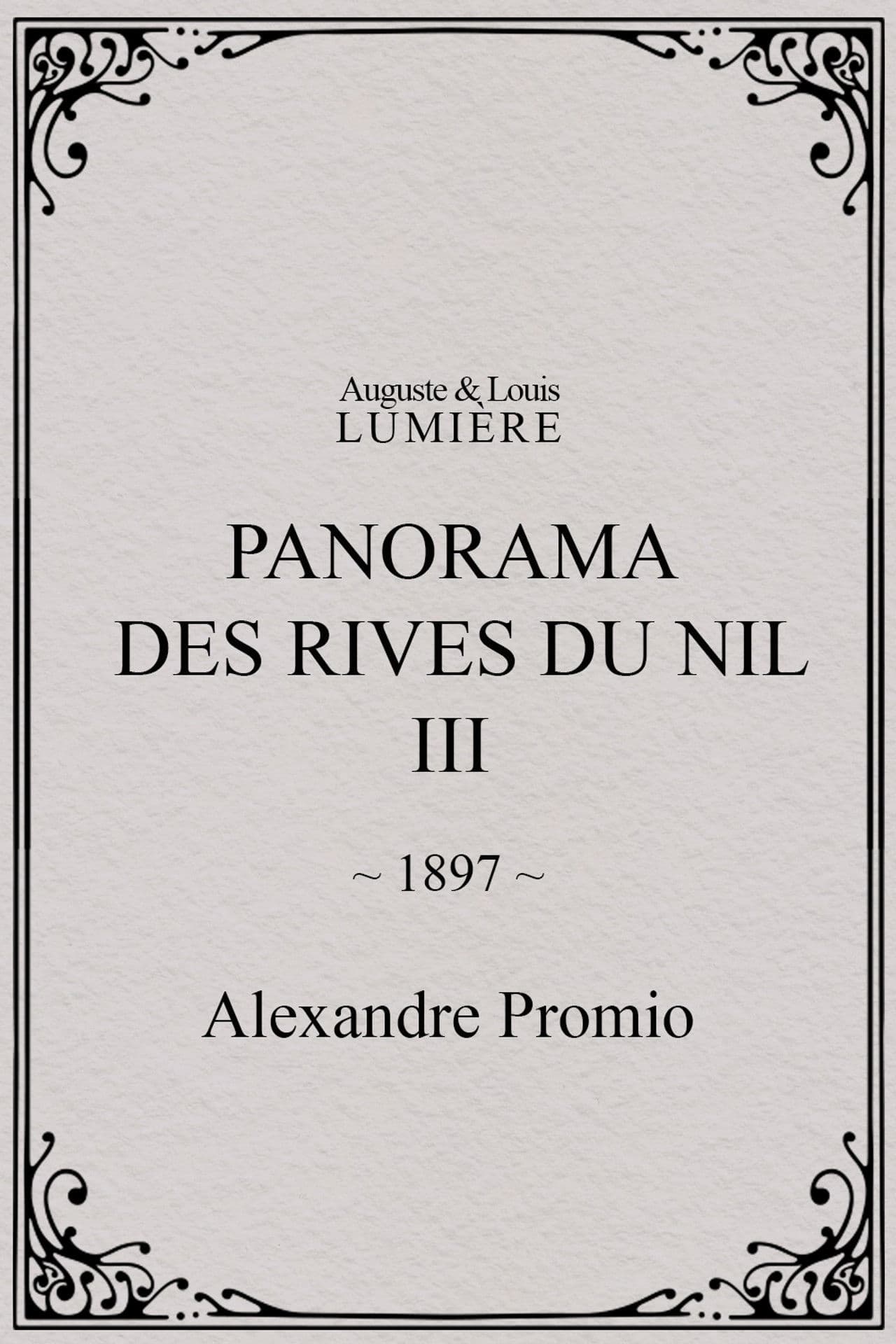 Panorama des rives du Nil, [III]