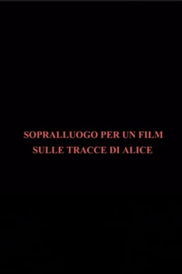 Sopralluogo per un film sulle tracce di Alice