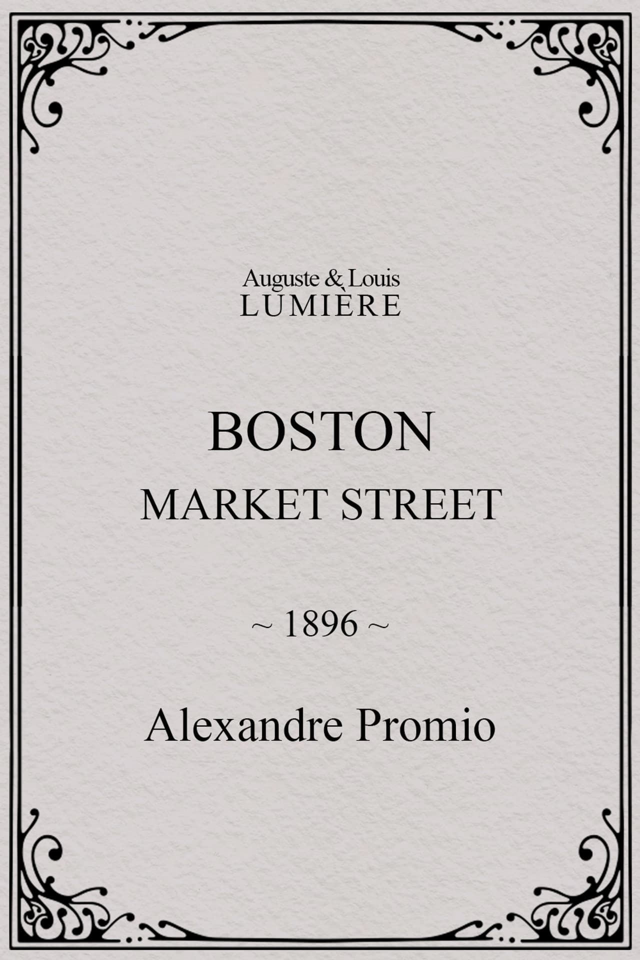 Boston, Market street