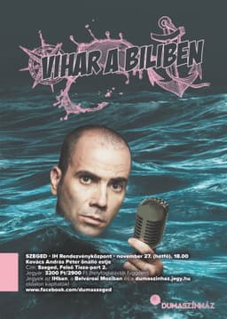 Dumaszínház:  Vihar a biliben - Kovács András Péter önálló estje