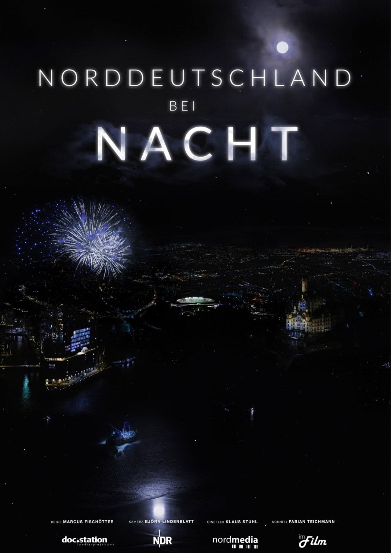 Norddeutschland bei Nacht
