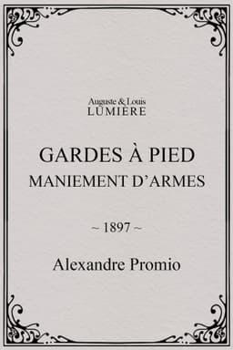 Gardes à pied : maniement d’armes