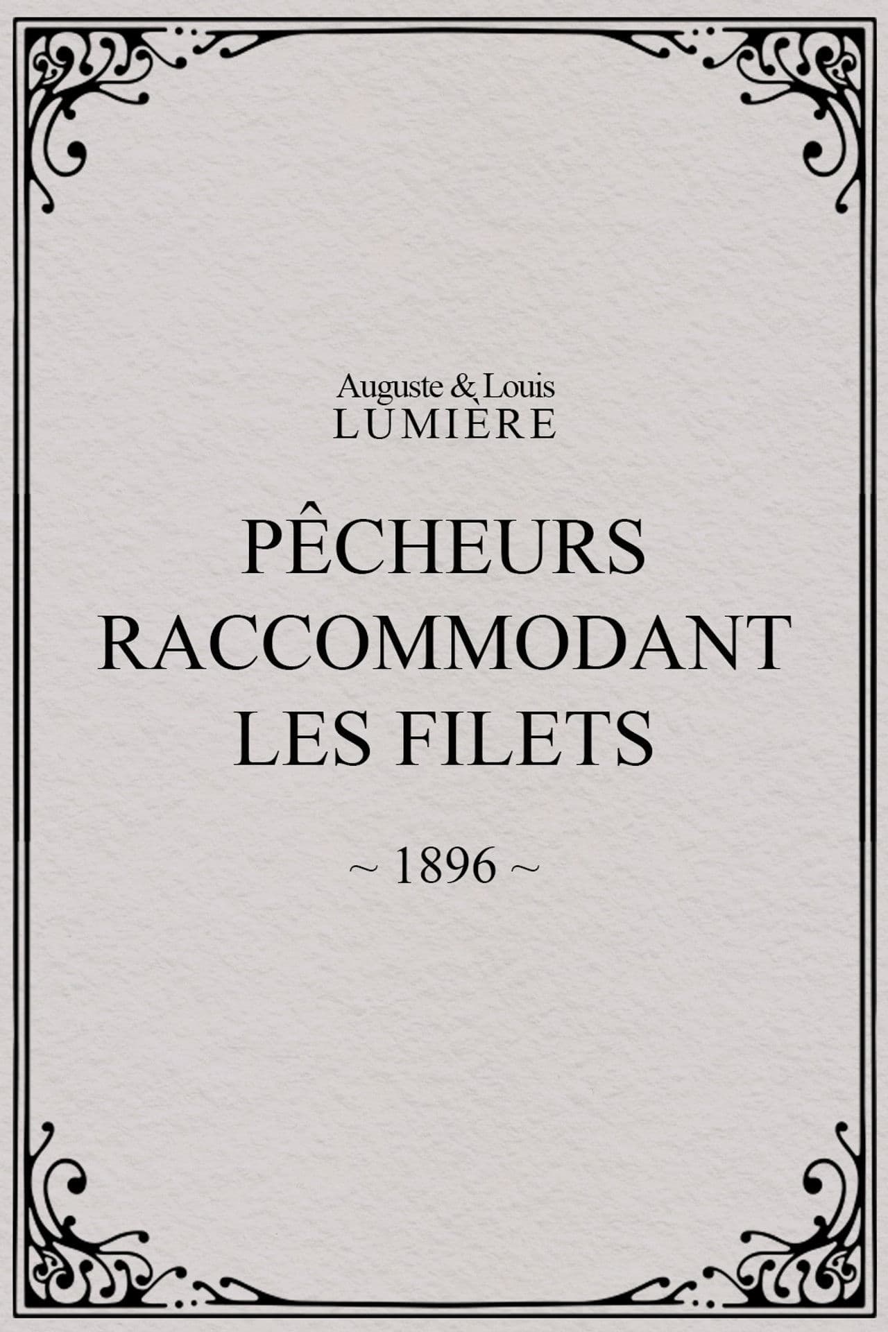 Pêcheurs raccommodant les filets