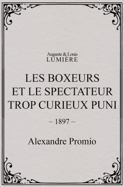 Les boxeurs et le spectateur trop curieux puni
