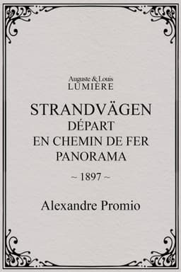 Saltsjöbaden : départ en chemin de fer, panorama