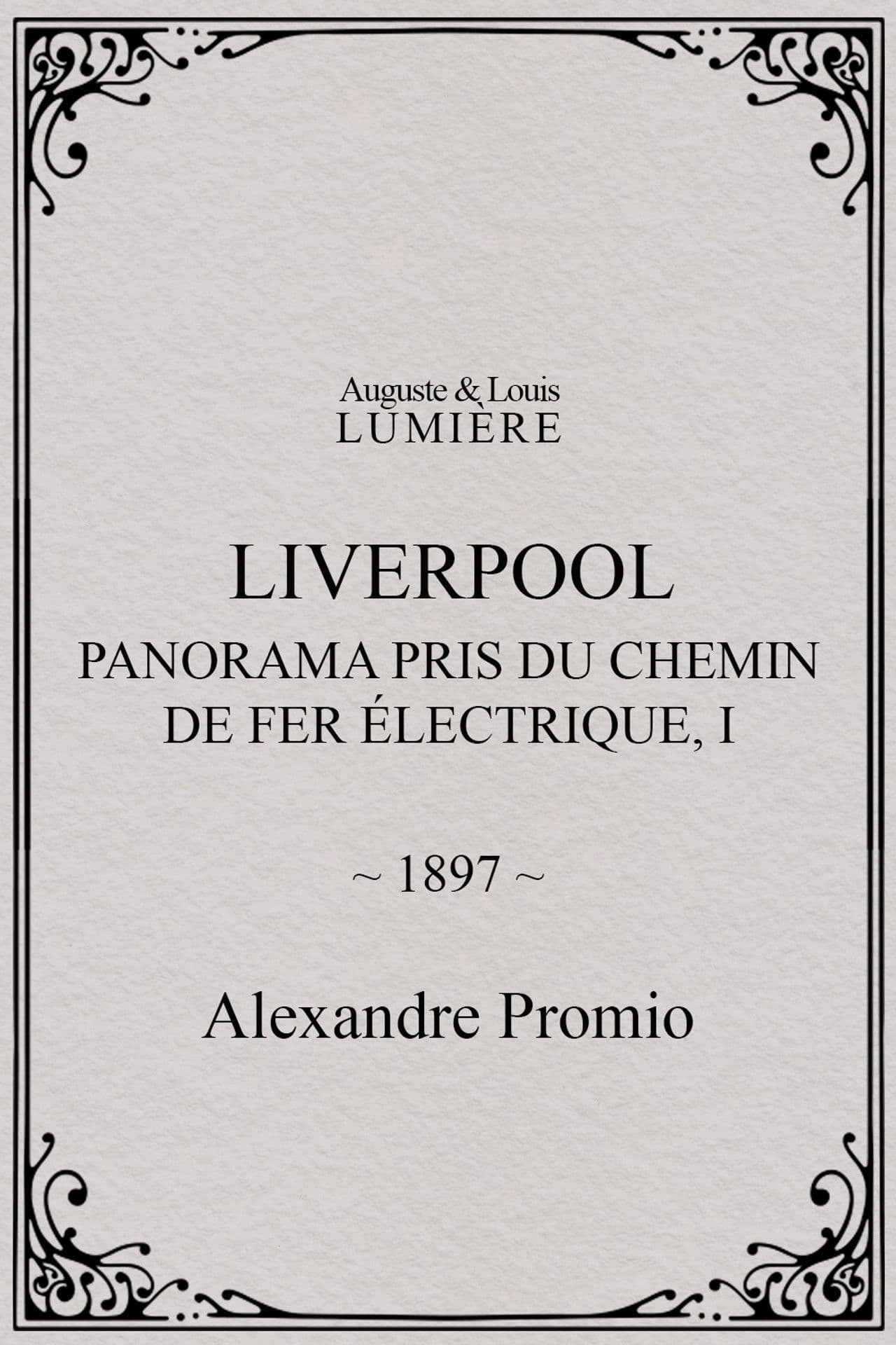 Liverpool, panorama pris du chemin de fer électrique, I