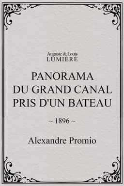 Panorama of the Grand Canal Taken from a Boat