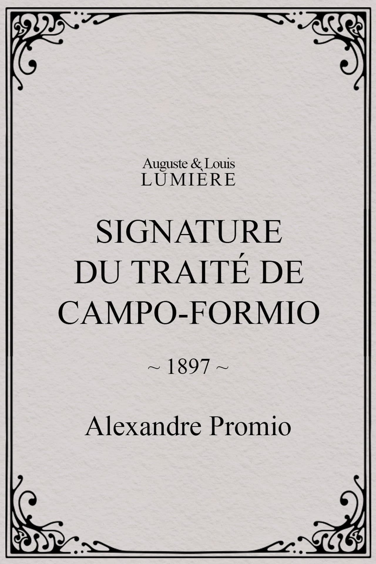 Signature du traité de Campo-Formio