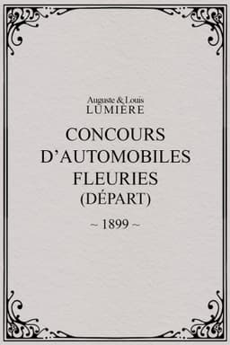 Fête de Paris 1899: Concours d'automobiles fleuries (départ)