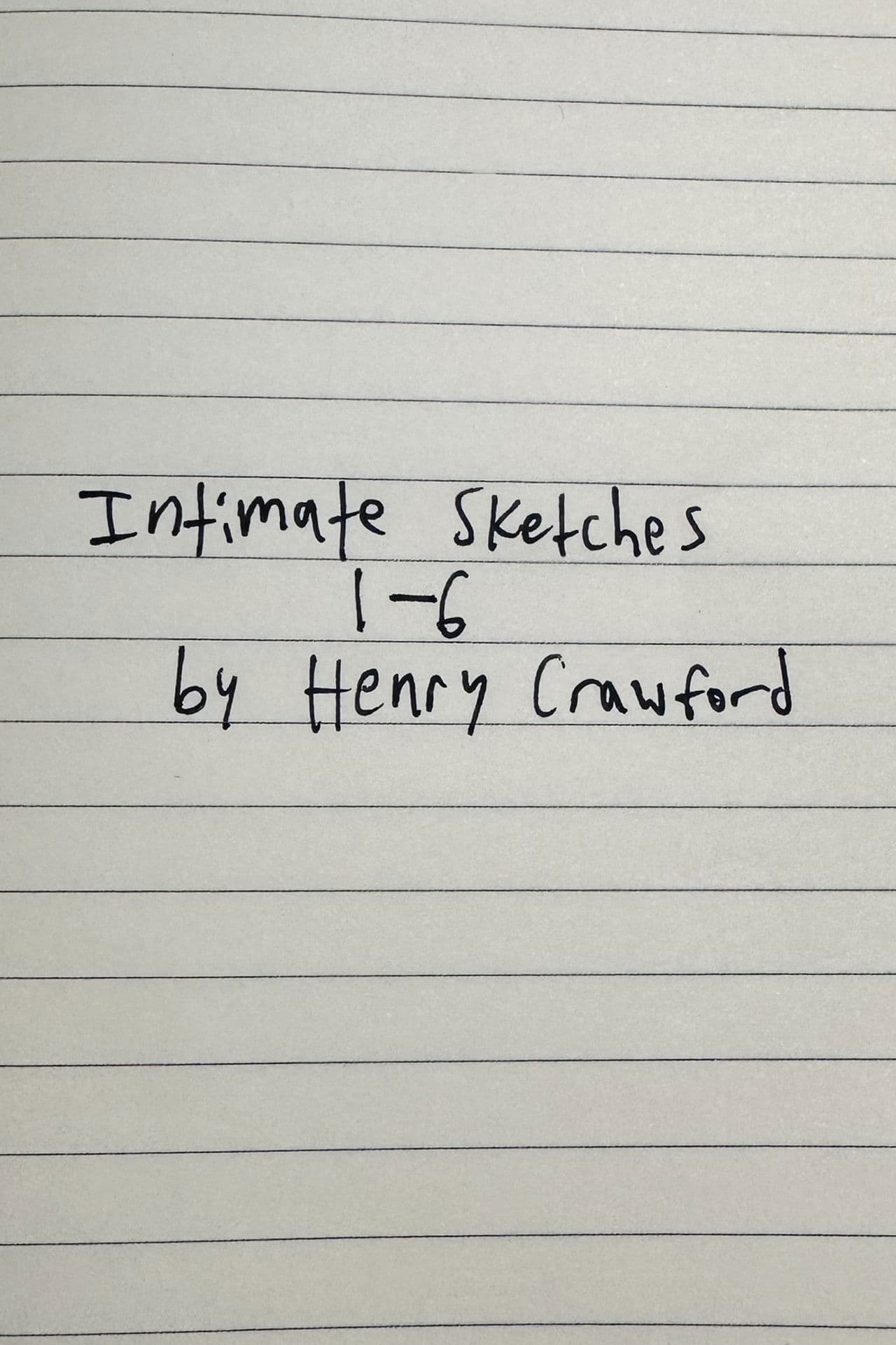 Intimate Sketches 1-6