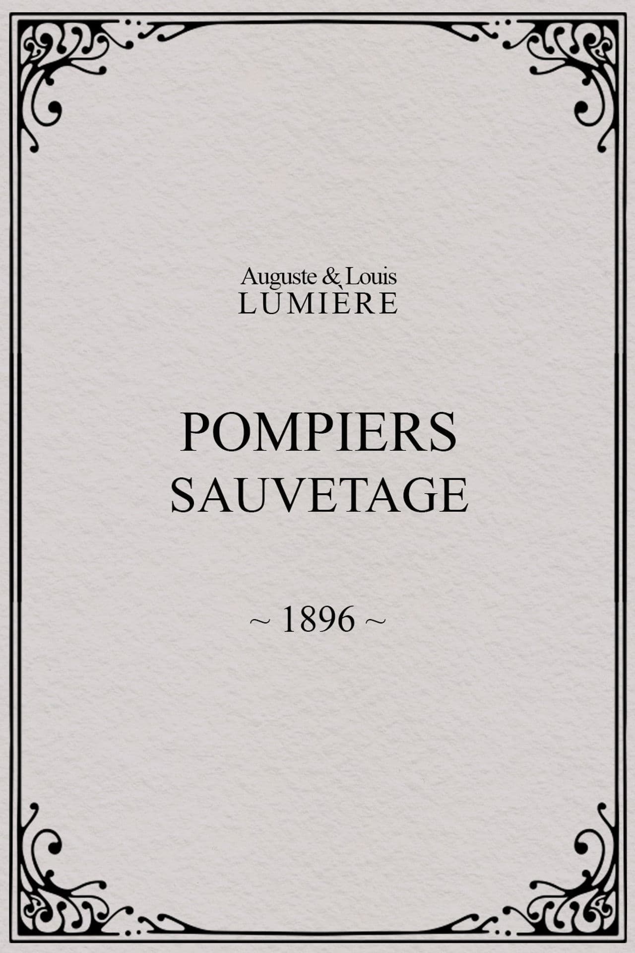 Pompiers : sauvetage