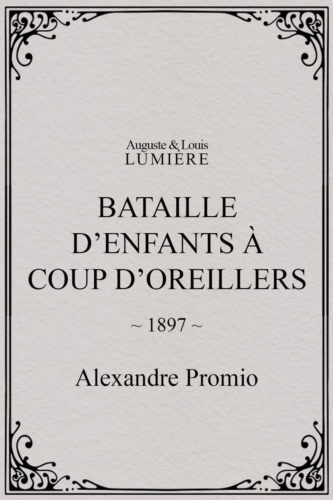 Bataille d’enfants à coup d’oreillers