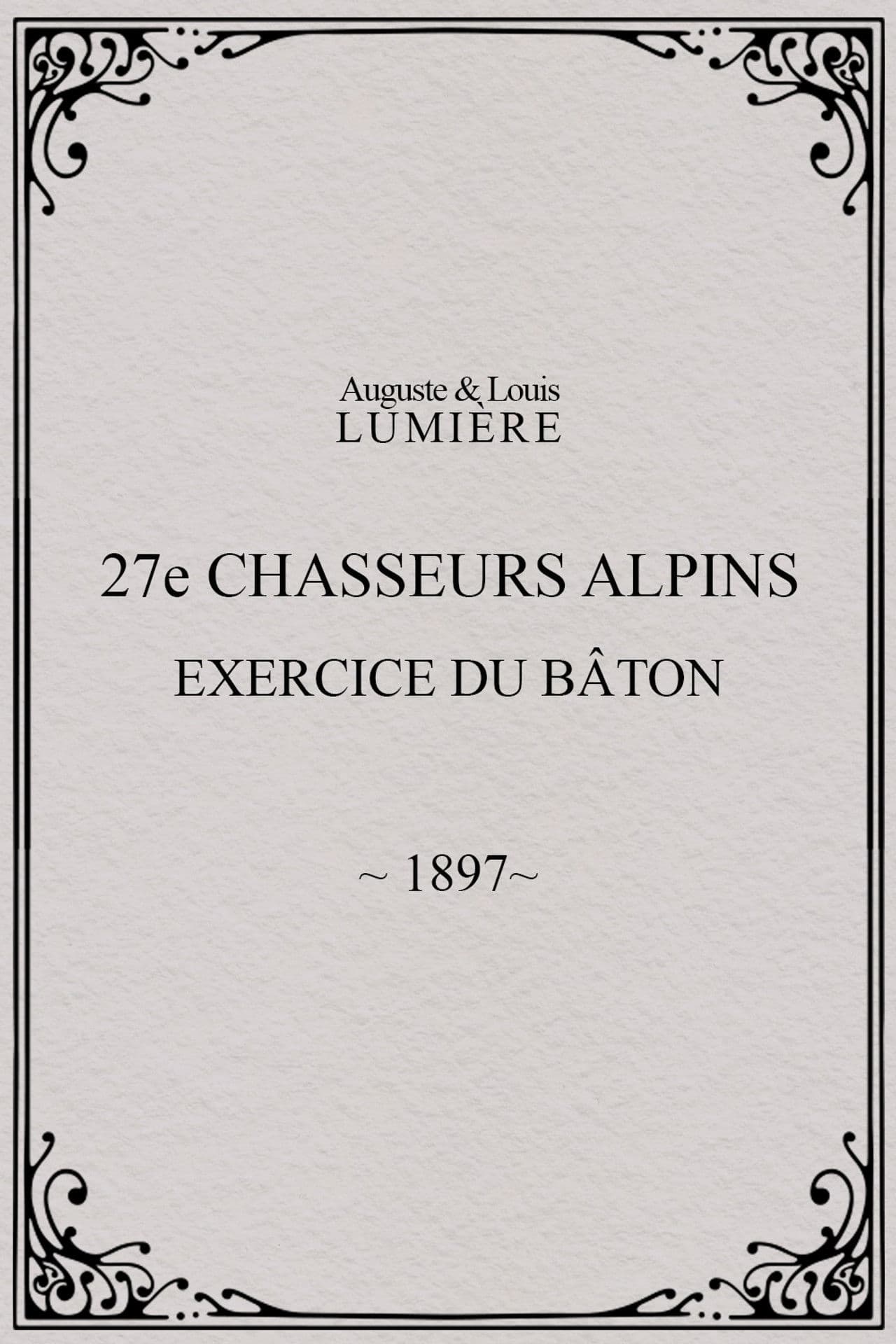 27ème chasseurs alpins : exercice du bâton
