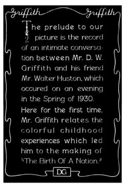 1930 Prelude to "The Birth of a Nation"