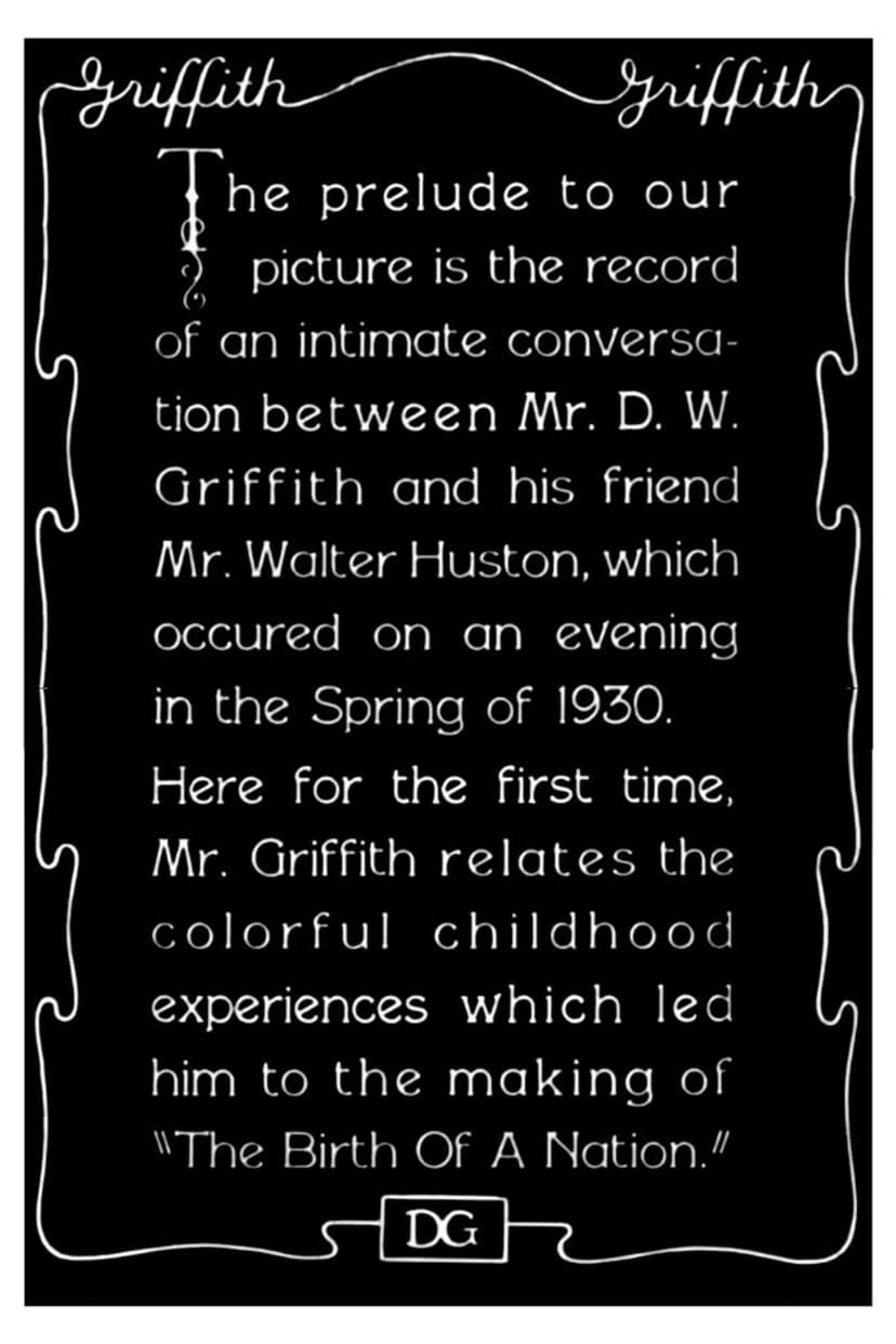 1930 Prelude to "The Birth of a Nation"