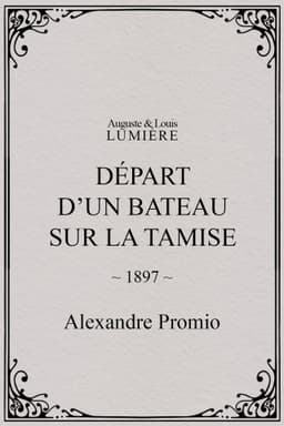 Départ d’un bateau sur la Tamise