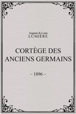Cortège des anciens Germains