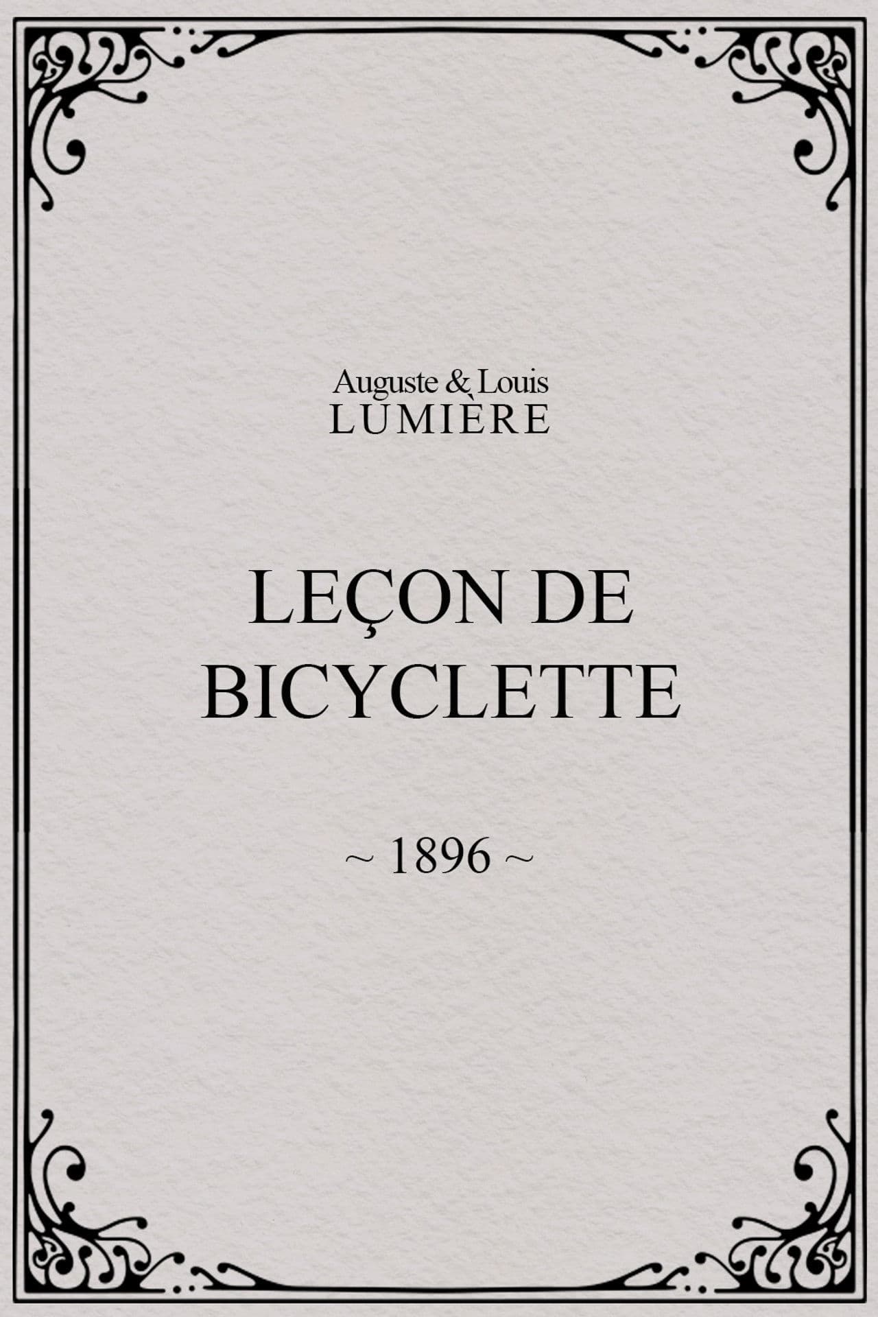 Leçon de bicyclette