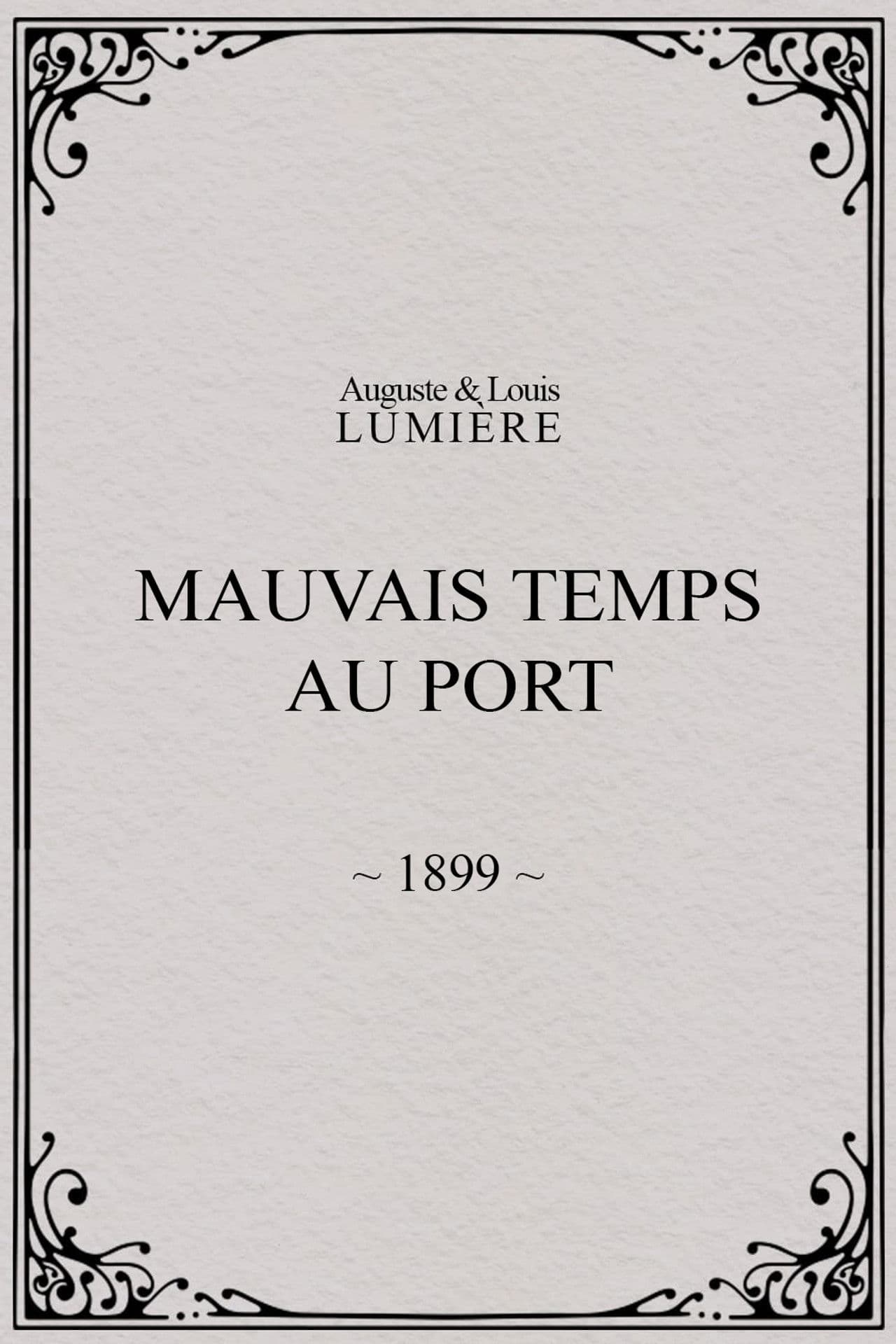 Mauvais temps au port
