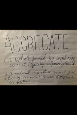 Aggregate