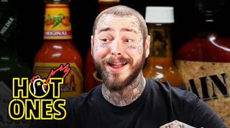 Post Malone Has His Brain Hacked by Spicy Wings