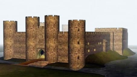 Gold in the Moat - Codnor Castle, Derbyshire