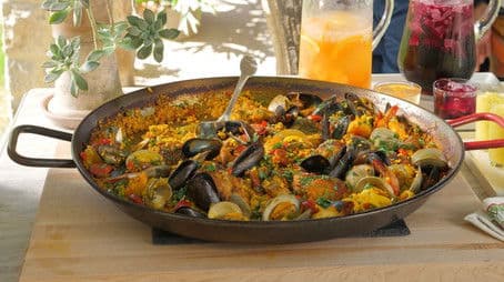 Paella on an Open Fire