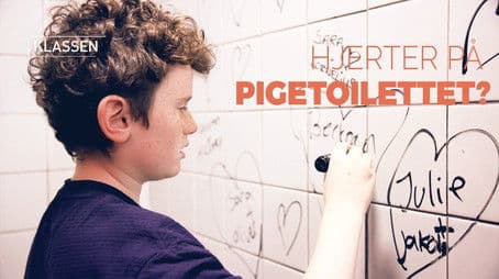 Hearts in the girls' toilet