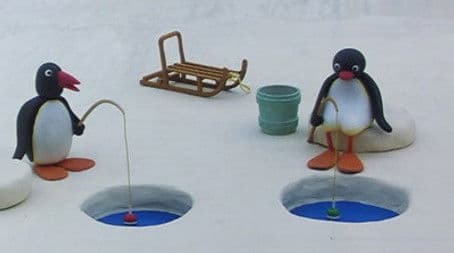 Pingu has a Fishing Competition
