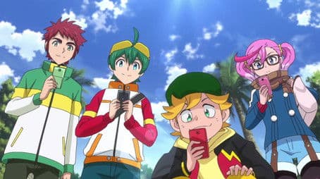 Haru and Yujin's Bond. Stop the Rampaging Resshamon!