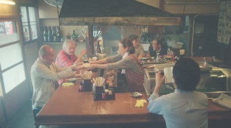 Umbrellas at the Dinner Counter