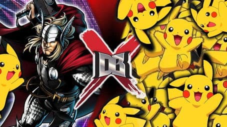 Thor VS 100 Pikachu